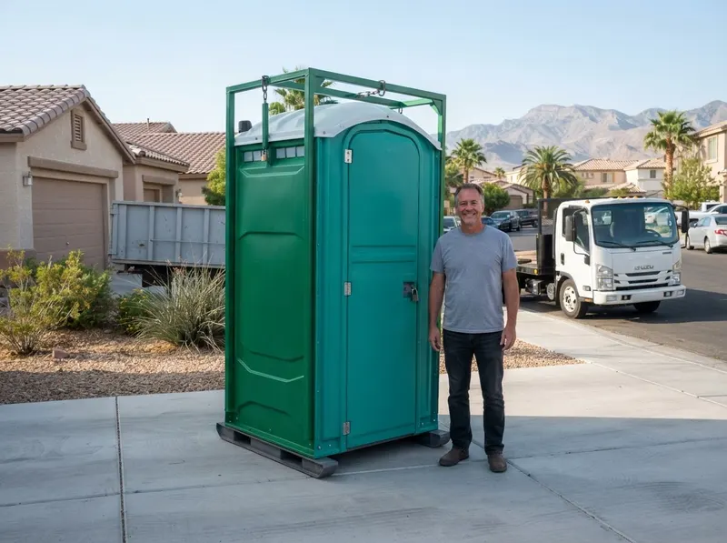 High-Rise and Crane-Lift Portable Toilets in Las Vegas, NV